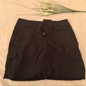 Black Cargo Short Skort